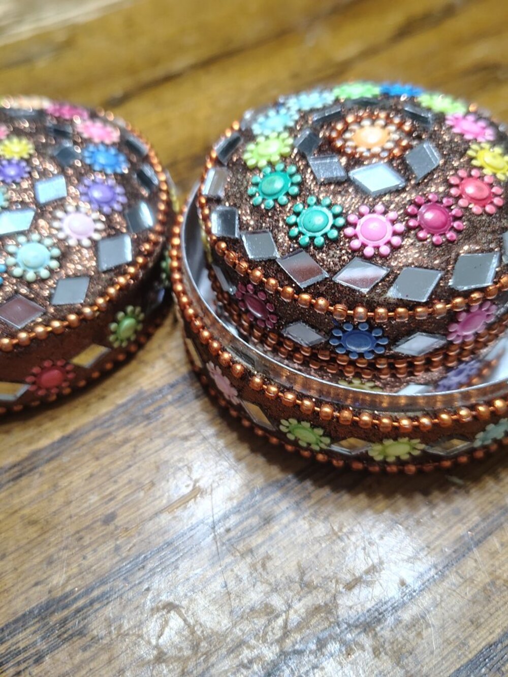 Set of three decorative tin set - Picture 3 of 6